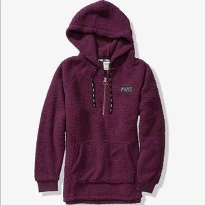 VS Pink Maroon Sherpa